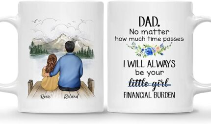 DAD MUG – Unisex Casual Mug for Men & Women with Letter Print
