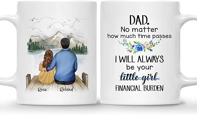 DAD MUG – Unisex Casual Mug for Men & Women with Letter Print