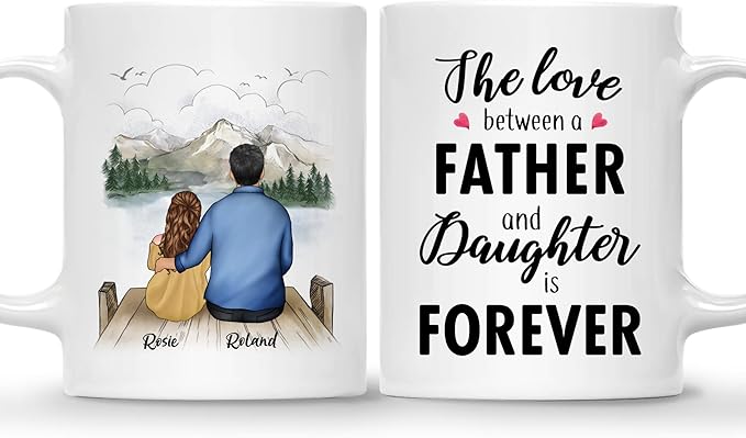 DAD MUG – Unisex Casual Mug for Men & Women with Letter Print