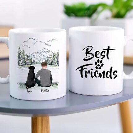 DOG DAD MUG – Unisex Casual Mug for Men & Women with Letter Print