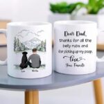 DOG DAD MUG – Unisex Casual Mug for Men & Women with Letter Print