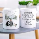 DOG DAD MUG – Unisex Casual Mug for Men & Women with Letter Print