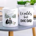 DOG DAD MUG – Unisex Casual Mug for Men & Women with Letter Print