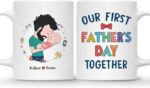 FIRST FATHER MUG – Unisex Casual Mug for Men & Women with Letter Print