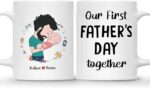 FIRST FATHER MUG – Unisex Casual Mug for Men & Women with Letter Print