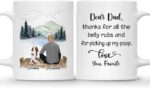 DOG DAD MUG – Unisex Casual Mug for Men & Women with Letter Print