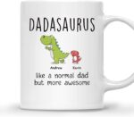 DADASAURUS MUG – Unisex Casual Mug for Men & Women with Letter Print