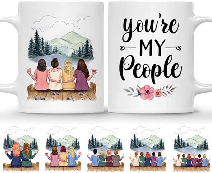 BEST FRIEND MUG – Unisex Casual Mug for Men & Women with Letter Print