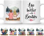 BEST FRIEND MUG – Unisex Casual Mug for Men & Women with Letter Print