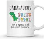 DADASAURUS MUG – Unisex Casual Mug for Men & Women with Letter Print