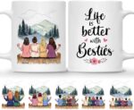 BEST FRIEND MUG – Unisex Casual Mug for Men & Women with Letter Print