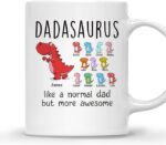 DADASAURUS MUG – Unisex Casual Mug for Men & Women with Letter Print