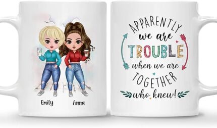 BEST FRIEND MUG – Unisex Casual Mug for Men & Women with Letter Print