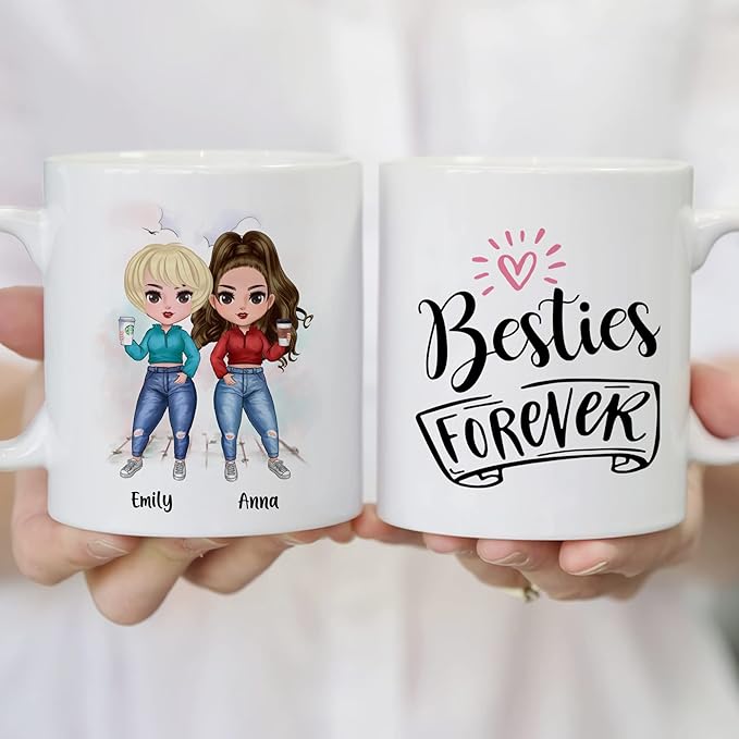 BEST FRIEND MUG – Unisex Casual Mug for Men & Women with Letter Print