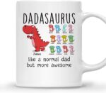 DADASAURUS MUG – Unisex Casual Mug for Men & Women with Letter Print