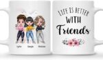 BEST FRIEND MUG – Unisex Casual Mug for Men & Women with Letter Print