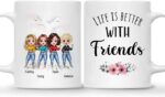 BEST FRIEND MUG – Unisex Casual Mug for Men & Women with Letter Print