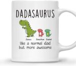 DADASAURUS MUG – Unisex Casual Mug for Men & Women with Letter Print
