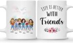 BEST FRIEND MUG – Unisex Casual Mug for Men & Women with Letter Print