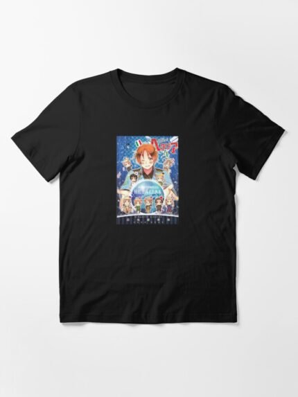 ANIME Boys tshirts – Unisex Casual Concert Pullover for Men & Women with Letter Print