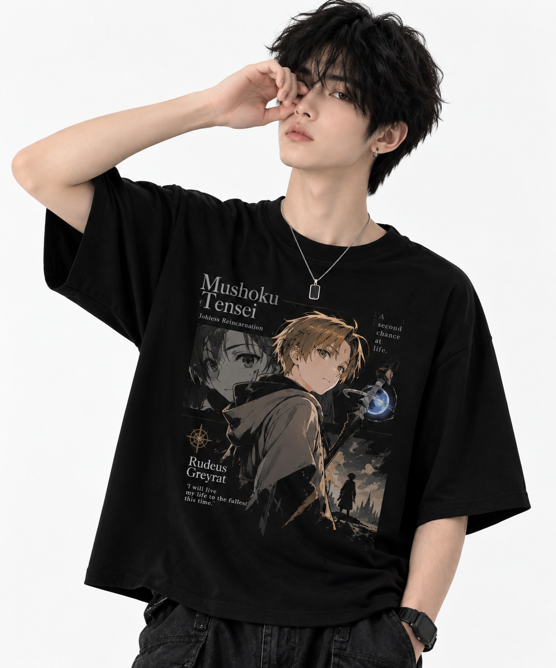 Mushoku Tensei: Jobless Reincarnation T-shirt – anime merch UAE