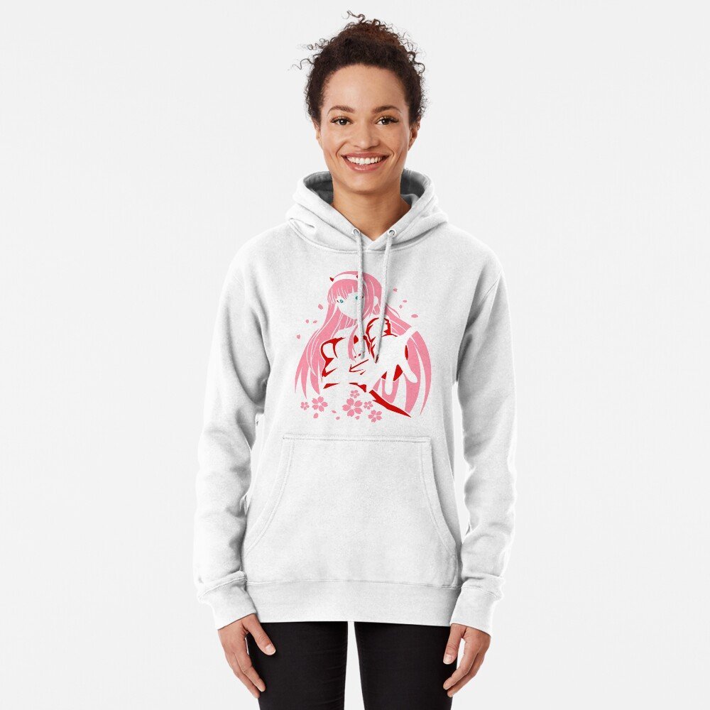 Darling in the Franxx Hoodie for True Anime Fans – Premium Anime Streetwear – Design #005 - Image 2
