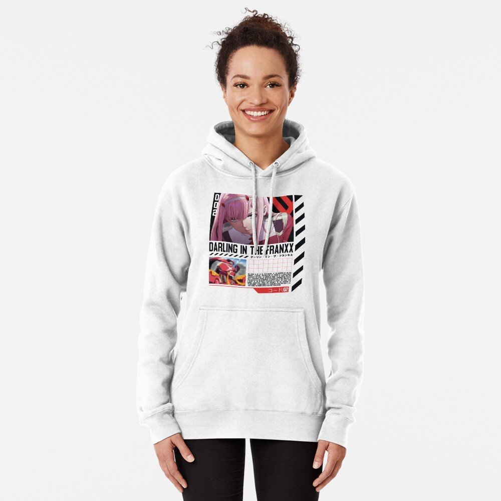 Darling in the Franxx Hoodie for True Anime Fans – Premium Anime Streetwear – Design #009 - Image 2