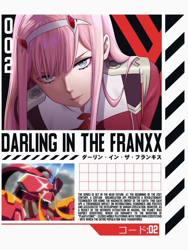 Darling in the Franxx Hoodie for True Anime Fans – Premium Anime Streetwear – Design #009 - Image 3