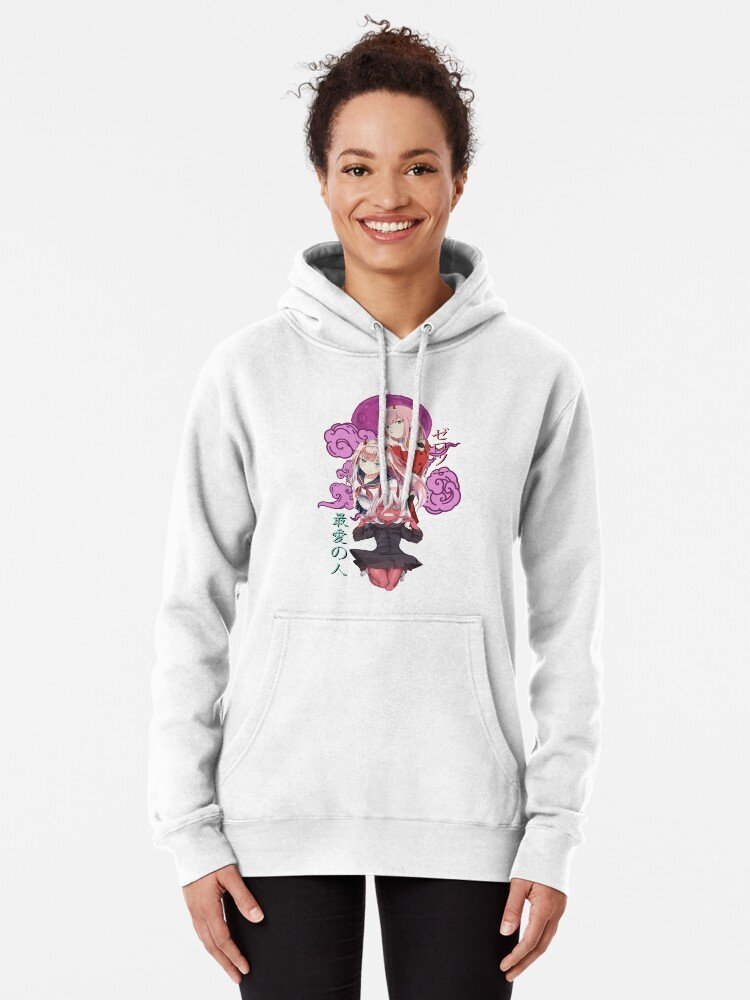 Darling in the Franxx Hoodie for True Anime Fans – Premium Anime Streetwear – Design #042 - Image 2
