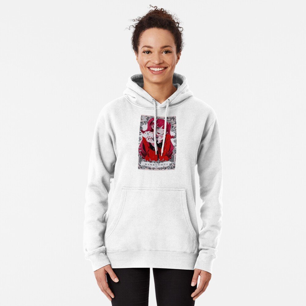 Kakegurui Hoodie of the High-Stakes Queen – Limited Hyakkaou Academy Streetwear – Design #015 - Image 2