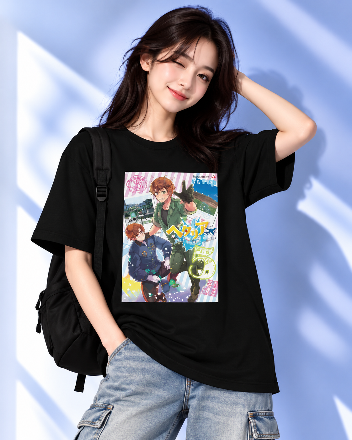 Hetalia tshirts for the World Stars – Limited Edition Nation Varsity Streetwear – Design #003