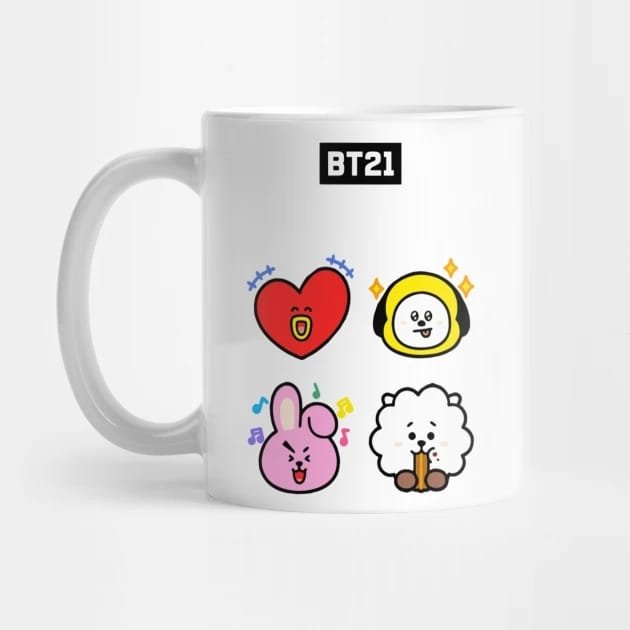 BT21 Coffee Mug – KPOP Merchandise for UNISTARS Fans