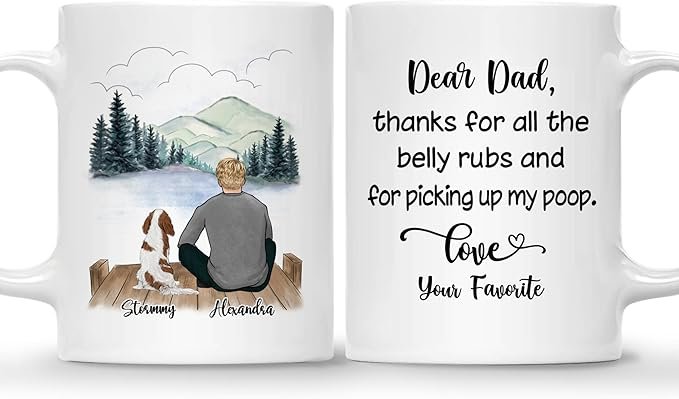 Life is Better with Dog Coffee Mug - Gift for Dog Lover Men with Design, Dog Breeds - Birthday, Fathers Day, Dog Owner Gift - Image 2