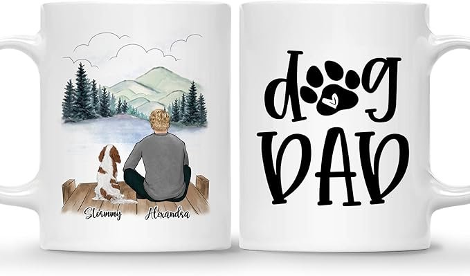 Life is Better with Dog Coffee Mug - Gift for Dog Lover Men with Design, Dog Breeds - Birthday, Fathers Day, Dog Owner Gift - Image 3