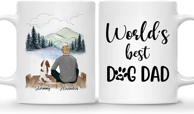 Life is Better with Dog Coffee Mug - Gift for Dog Lover Men with Design, Dog Breeds - Birthday, Fathers Day, Dog Owner Gift - Image 5
