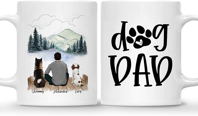 Life is Better with Dog Coffee Mug - Gift for Dog Lover Men with Design, Dog Breeds - Birthday, Fathers Day, Dog Owner Gift - Image 6