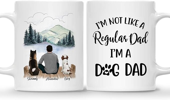 Life is Better with Dog Coffee Mug - Gift for Dog Lover Men with Design, Dog Breeds - Birthday, Fathers Day, Dog Owner Gift - Image 8