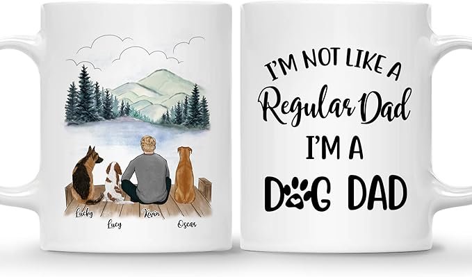 Life is Better with Dog Coffee Mug - Gift for Dog Lover Men with Design, Dog Breeds - Birthday, Fathers Day, Dog Owner Gift - Image 13