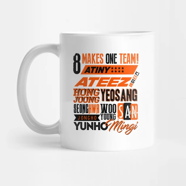 ATEEZ coffee mug Design #002 – K-pop merch UAE