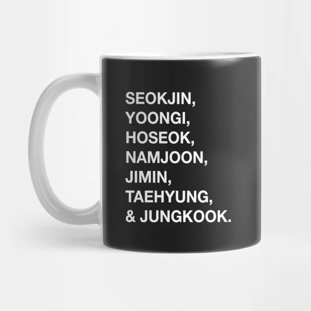 BTS coffee mug Design #004 – K-pop merch UAE