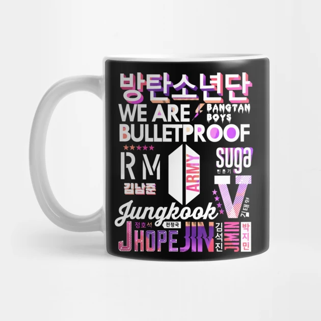 BTS coffee mug Design #008 – K-pop merch UAE