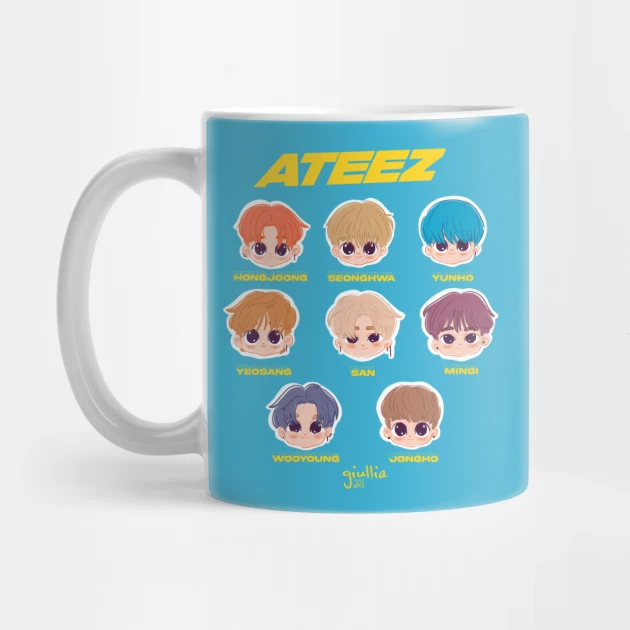 ATEEZ coffee mug Design #003 – K-pop merch UAE