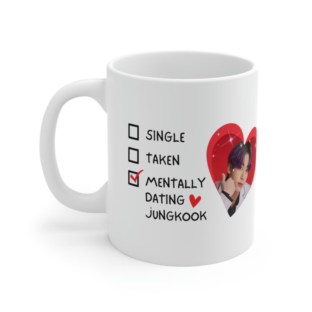 BTS Coffee Mug – KPOP Merchandise for ARMY Fans – Design Jung Kook