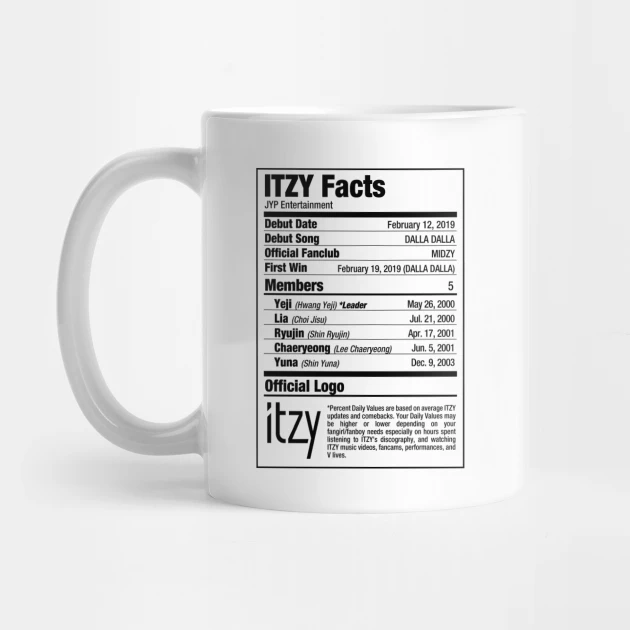 Itzy Coffee Mug - KPOP Merchandise for Fandom ITZYers