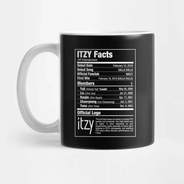 Itzy Coffee Mug - KPOP Merchandise for Fandom ITZYers