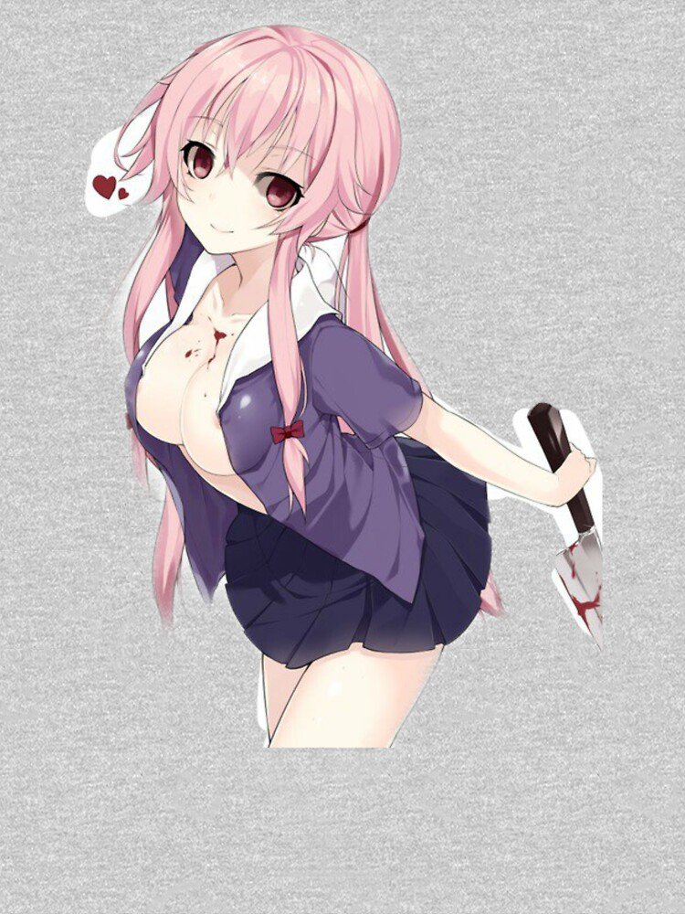 Future Diary Sweatshirts for Survival Game Champions – Elite Anime Streetwear Drop – Design #026 - Image 3