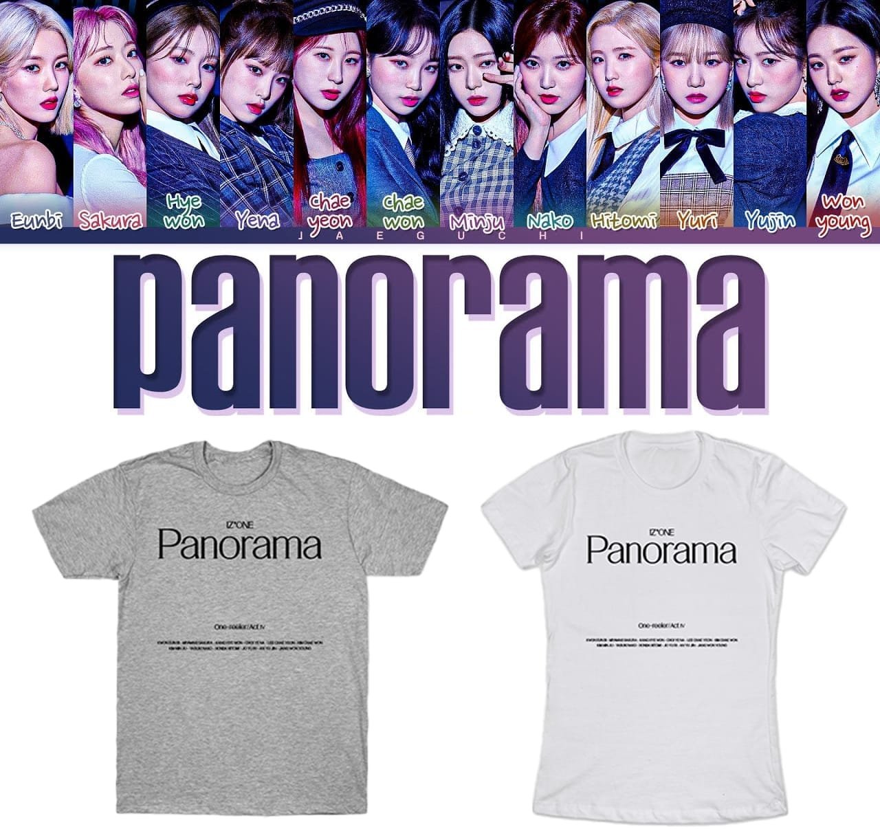IZONE T-Shirt – KPOP Merchandise for WIZONE Fans – Design #009 - Image 3