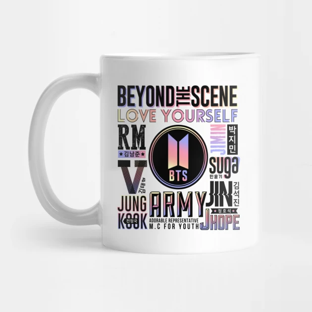 BTS coffee mug Design #027 – K-pop merch UAE