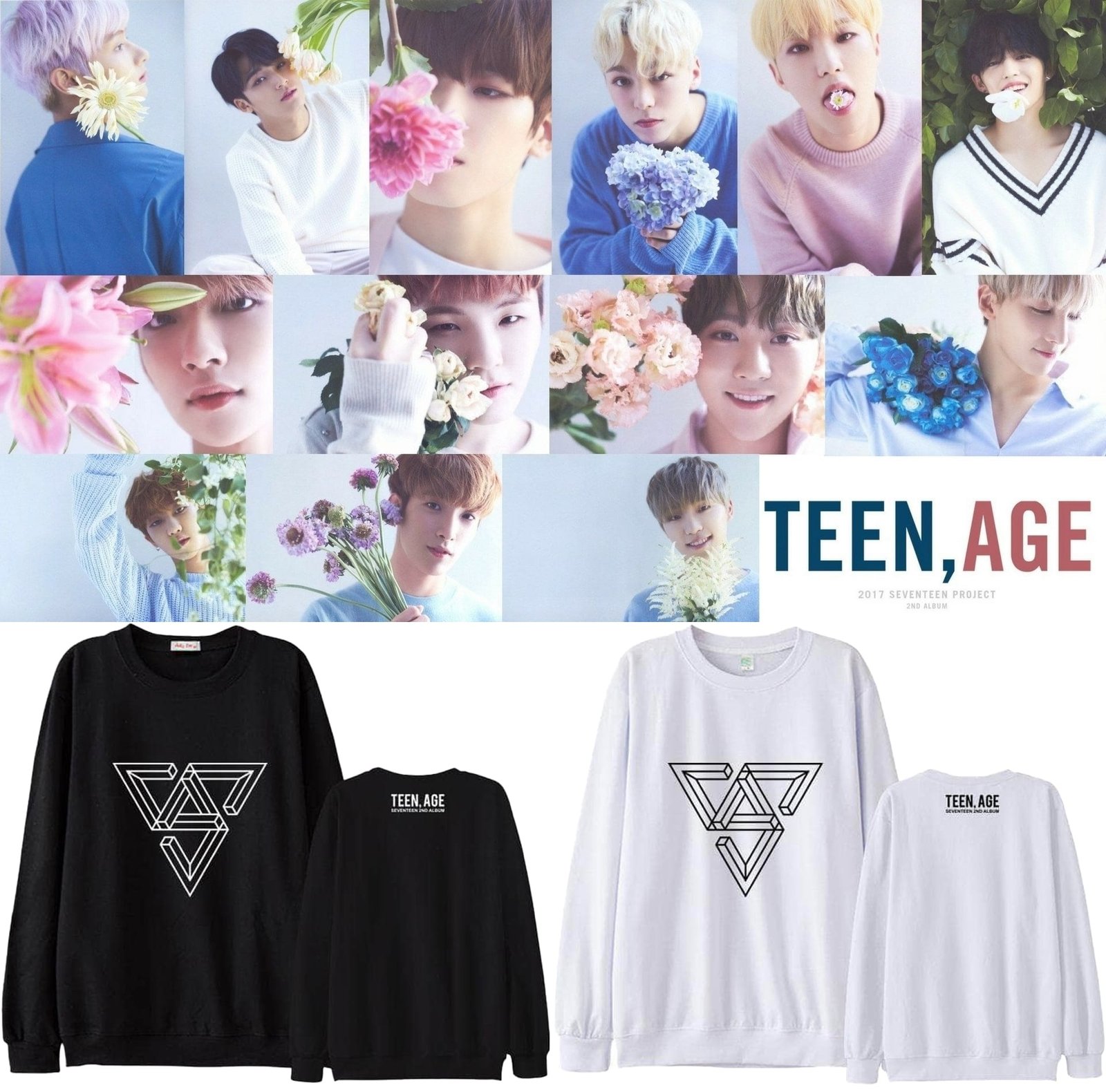 SEVENTEEN Sweatshirt for Carats – Premium KPOP Merch – Design #037 - Image 3