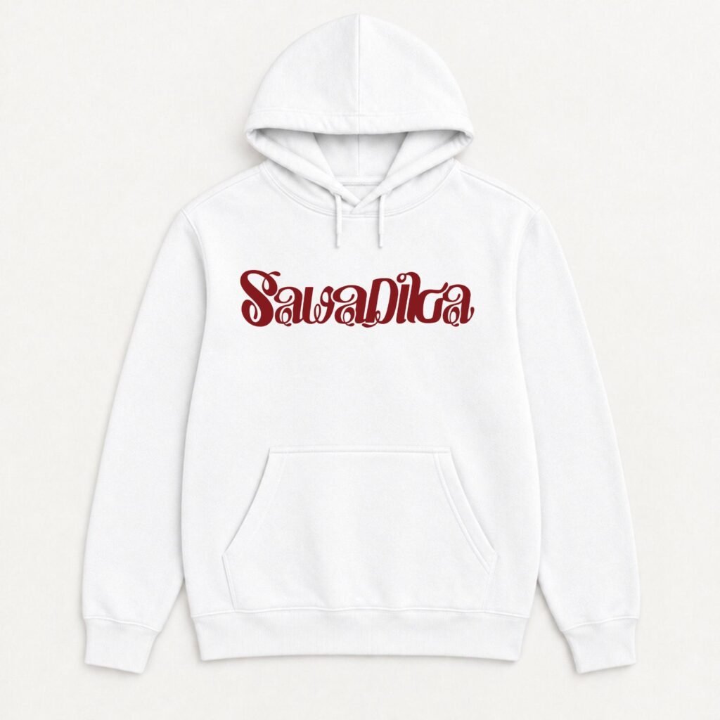 BLACKPINK Hoodie – Sawadika design in White – K-pop merch UAE